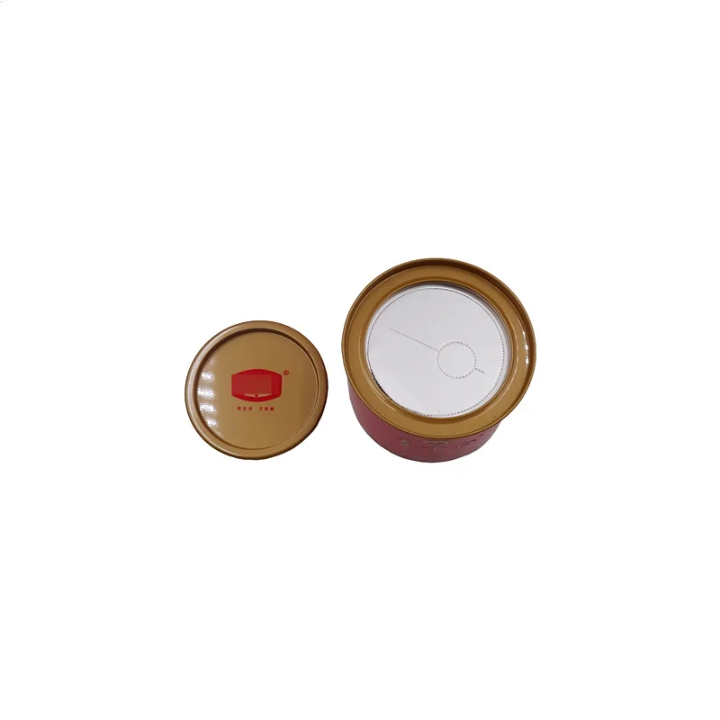 Factory Design  round Shape boxes tea coffee Tin Box small packaging Metal Tin box