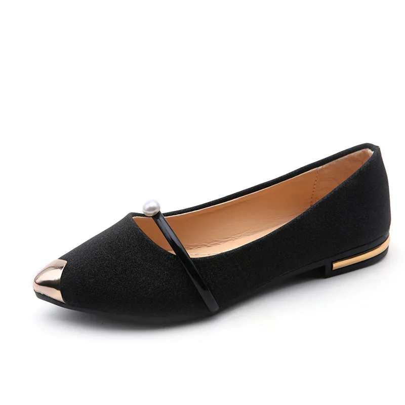 Wholesale women summer new style point toe slip on casual shoes wfs-2024423