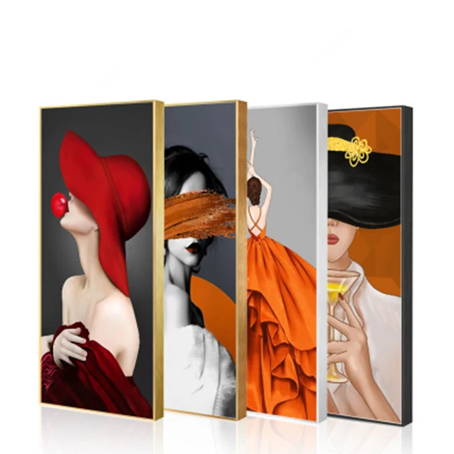 
Oil Painting Home/ Hotel/Restaurant Fashionable Girl Wall Decoration 