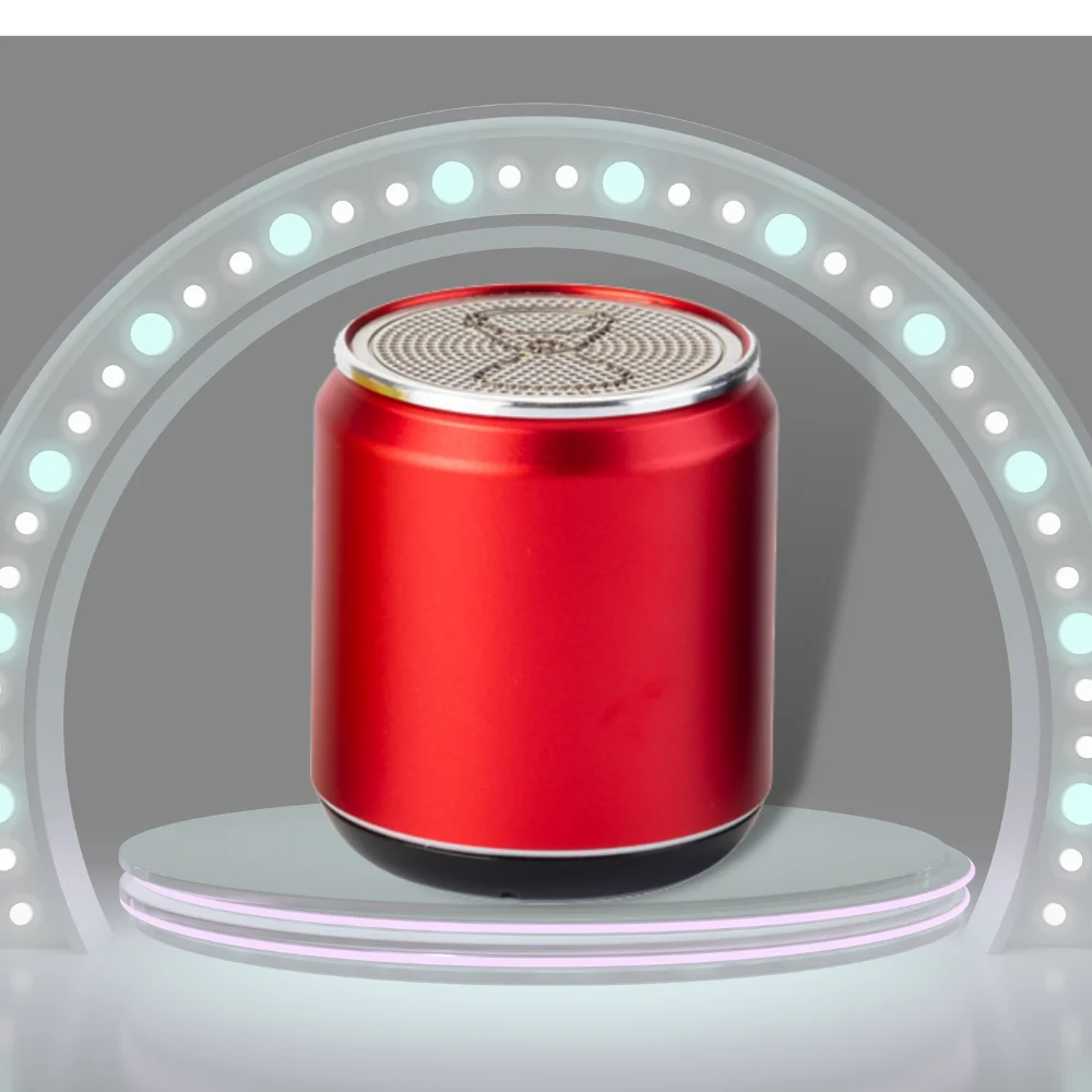 Promotion Portable Big Sound Wireless Speakers Can Shaped Aluminum Metal Mini ion Bluetooth speaker