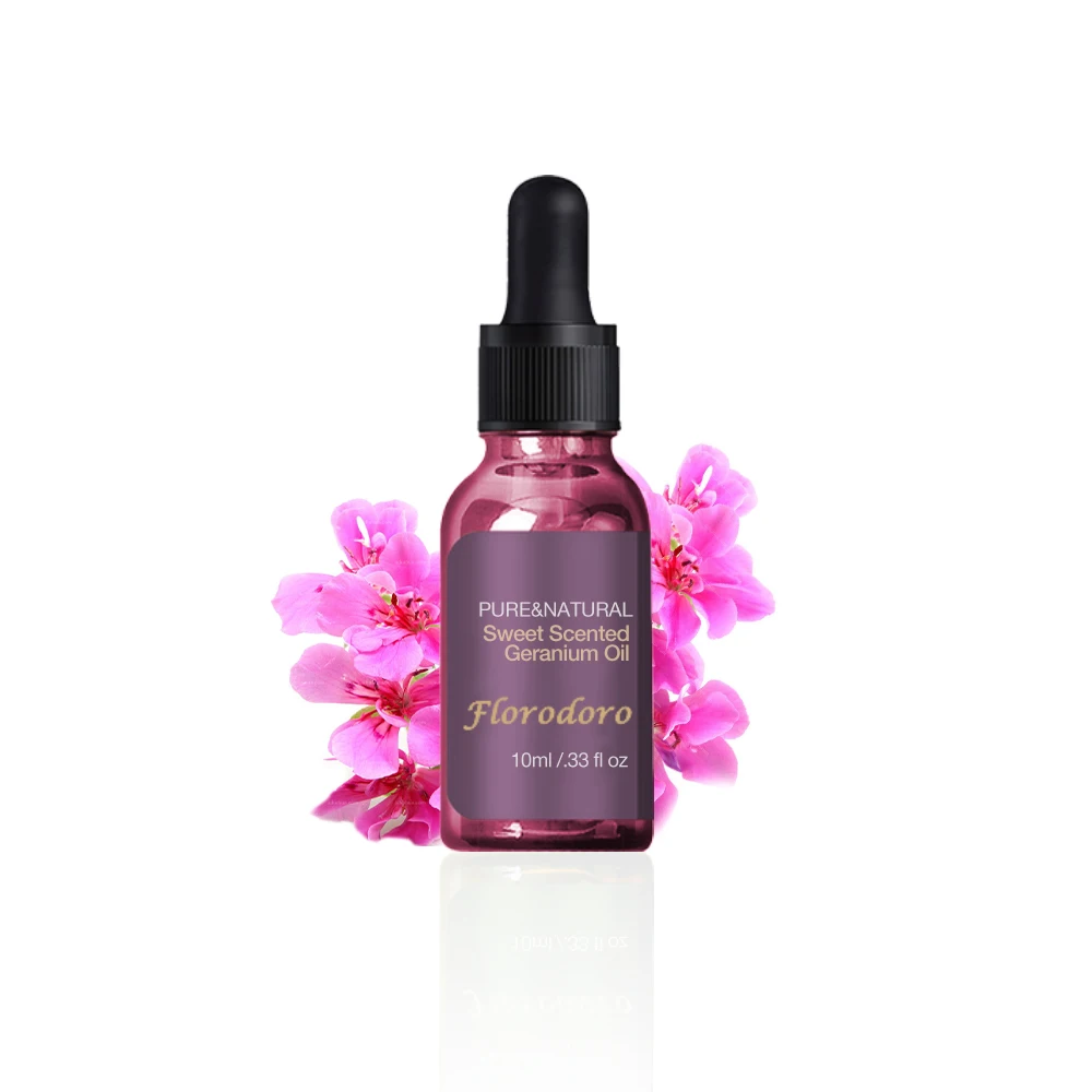 Natural 100% Pure Plant Therapeutic Grade 10ml Sweet scented geranium oil Aromatherapy Essential Oils