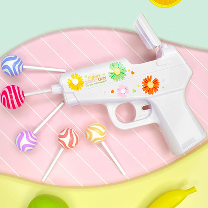 Мягкие производители леденцов креативные конфеты любовь сахар розовый фиолетовый хранение конфет пистолет игрушки для мальчика девочки друга