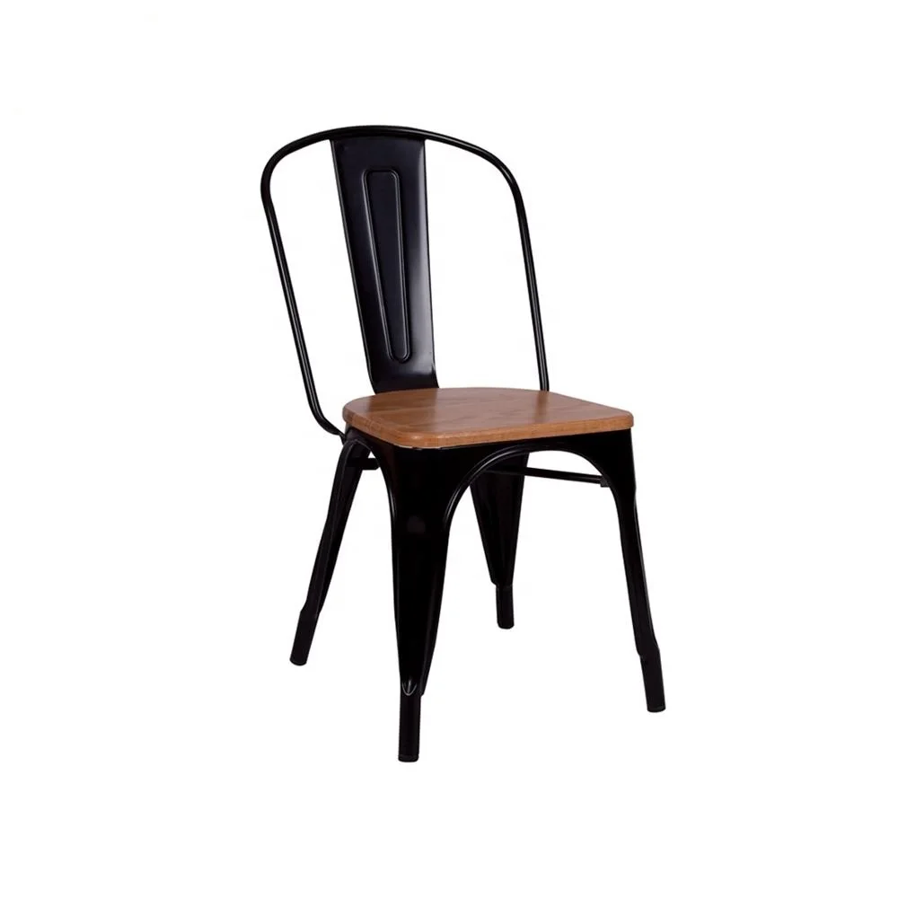 Hotsell modern design stackable restaurant dining chair with timber seat