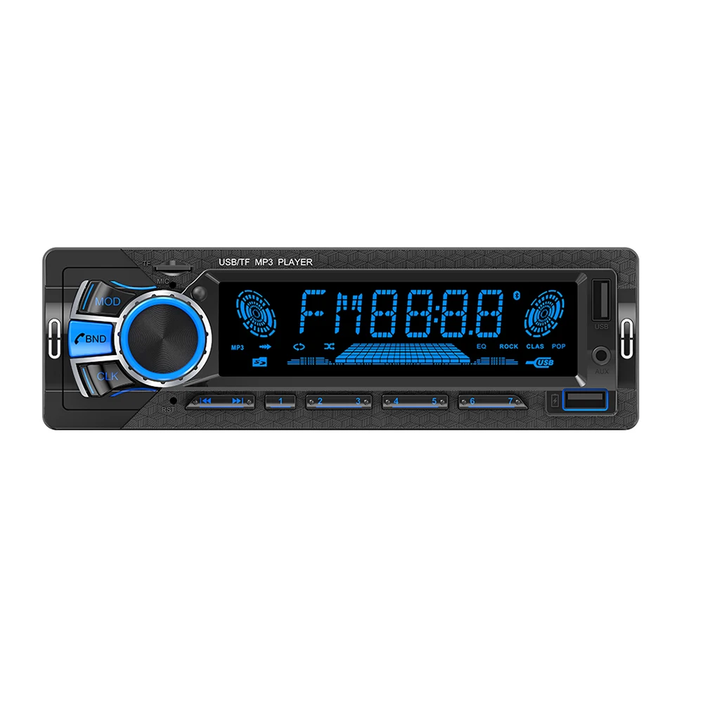 High Quality Multifunction Fm Transmitter Stereo Usb Bt Auto Sound Car Radio Mp3 Player Car