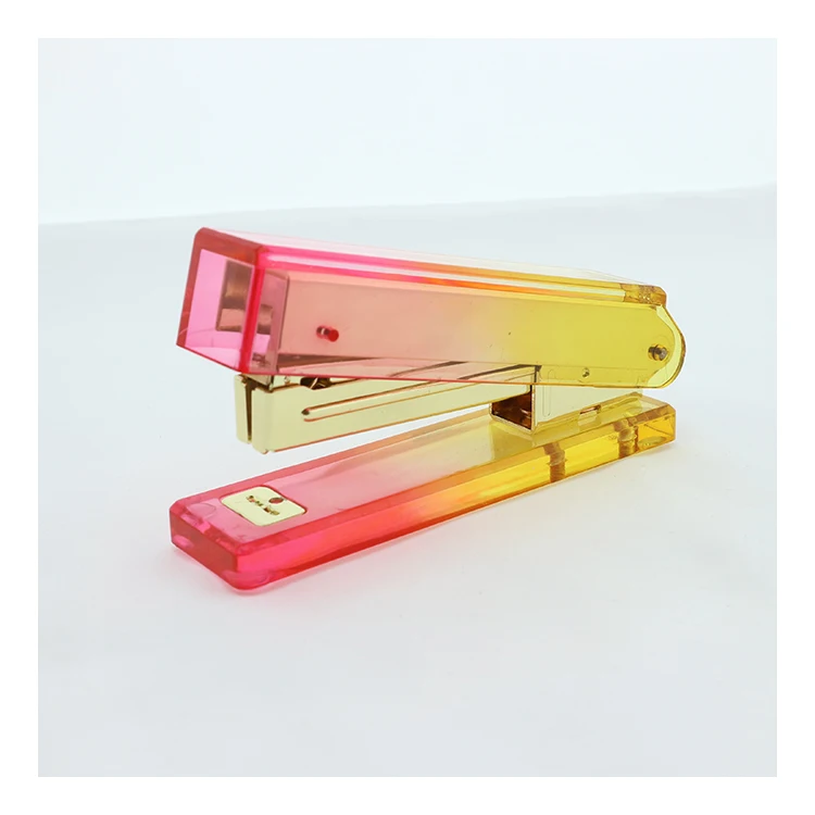 JSM Custom Shiny Metallic Stapler Stationery Series Plastic Staples Office-Working Handheld Agrafeuse