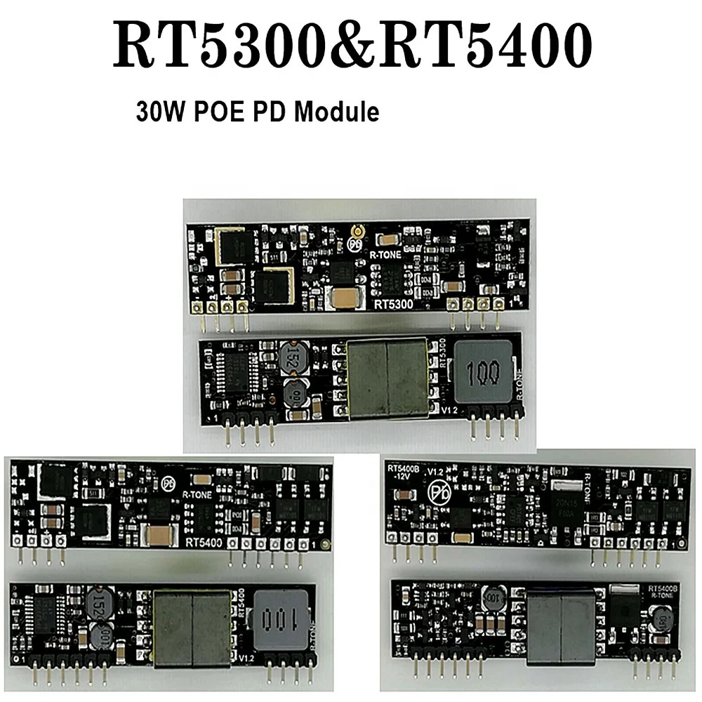  RT5400 RT5300 RT5300B RT5400B AT Модуль POE 30 Вт 5 В/12 В/24