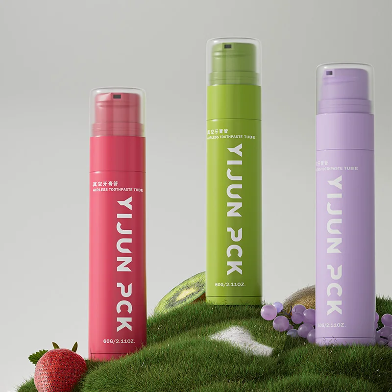 Custom Color 60g 100g PP Plastic Toothpaste Bottle Cosmetic Airless Bottle Body Cream Airtight Airless Screw Cap Pump Bottle