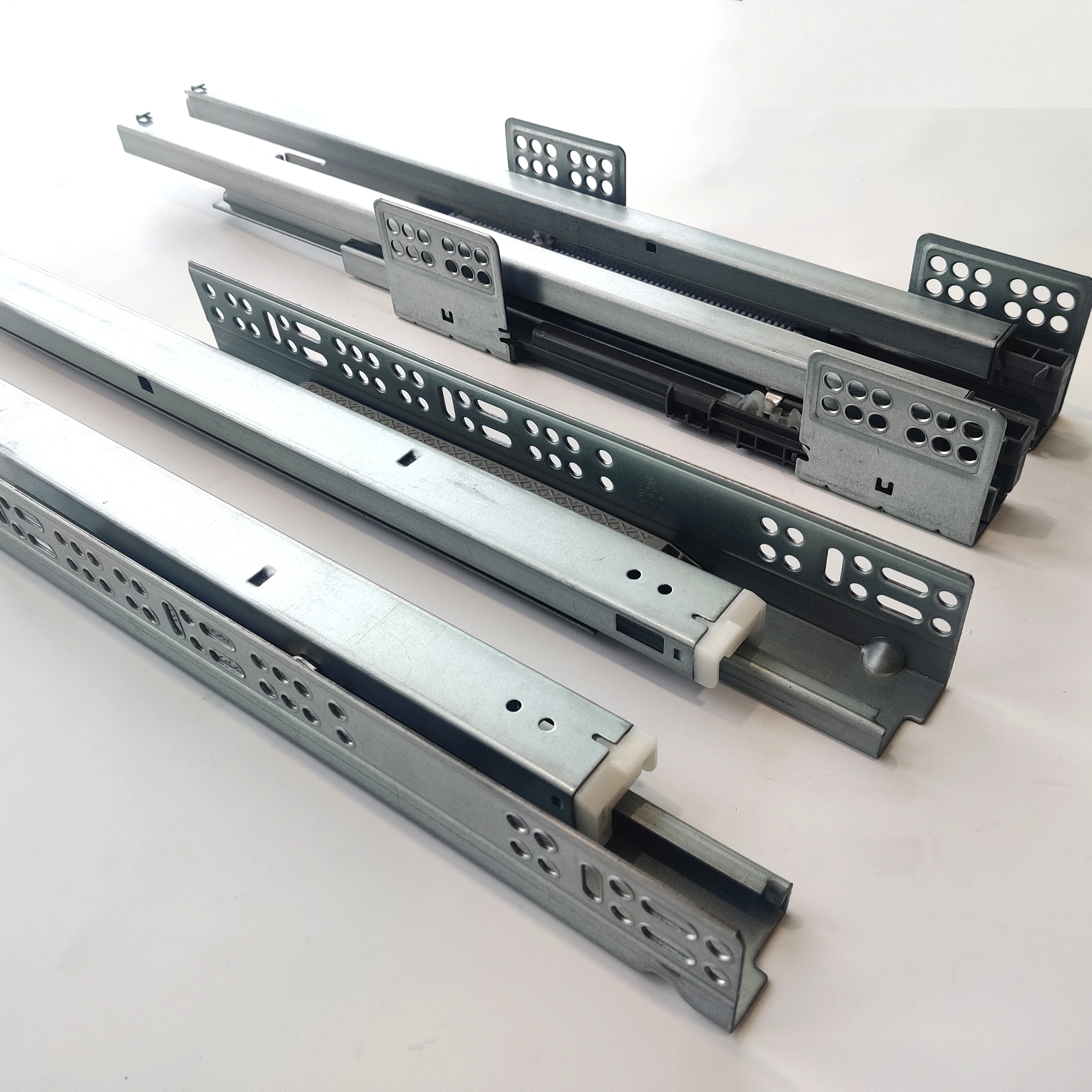 factory price telescopic concealed cabinet runner rails push to open undermount drawer slide