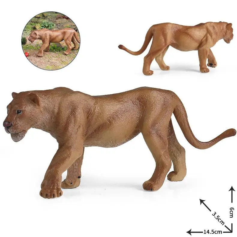 yxs children solid simulation model animal toy cognition African lioness Lion King