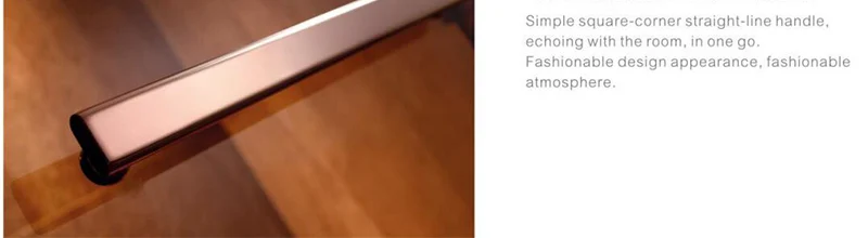 Bathroom shower screen glass sliding door rose glod frame shower cubicle