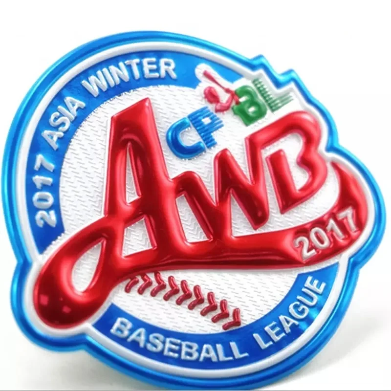 Wholesale custom heat transfer 3D embossed logo TPU patch ranking custom clothing accessories badge uniforms