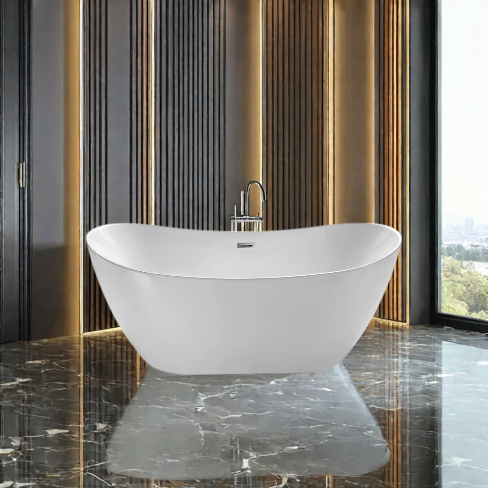 wholesale Europe popular bathtub freestanding soaking bathtubs  luxury square white soaking bath tub  for  Hotel/Home