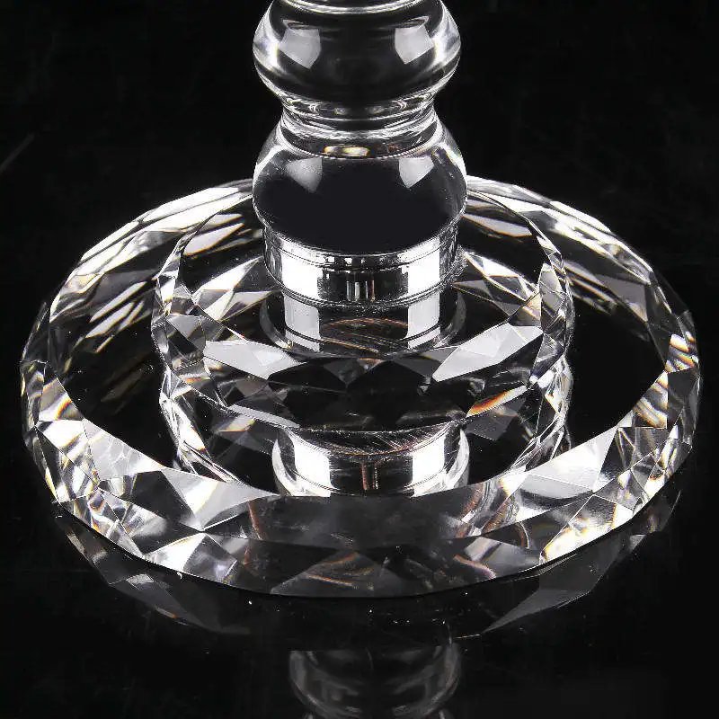 Factory Hot Sale Home Candlestick Crystal 5 Arm Wedding Centerpieces Candelabra Table Decorations Glass Candle Holders