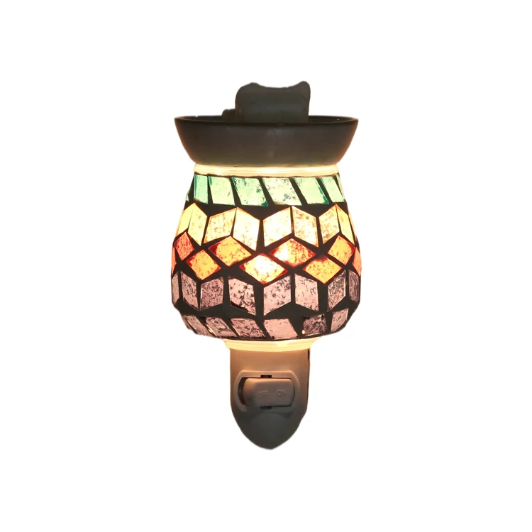 3D Night Light Electric Glass Wax Burner Candle Warmer Fragrance Wax Melts Warmer