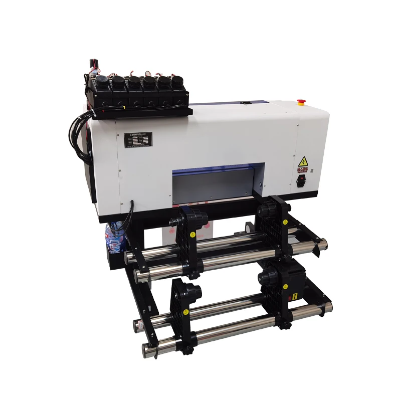 Uv dtf Film Stickers Printer with Varnish for Christmas Decor DIY Gifts Box Bags Card Printing on Demand UV Printing