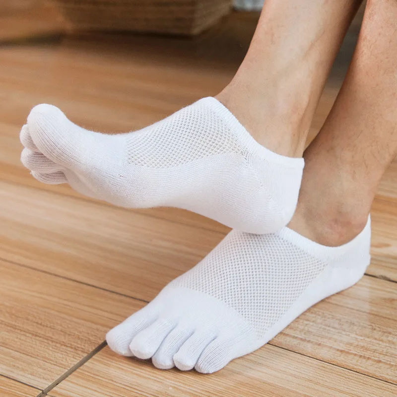 Breathable Summer 5 toes anti-slip breathable running sport five finger socks