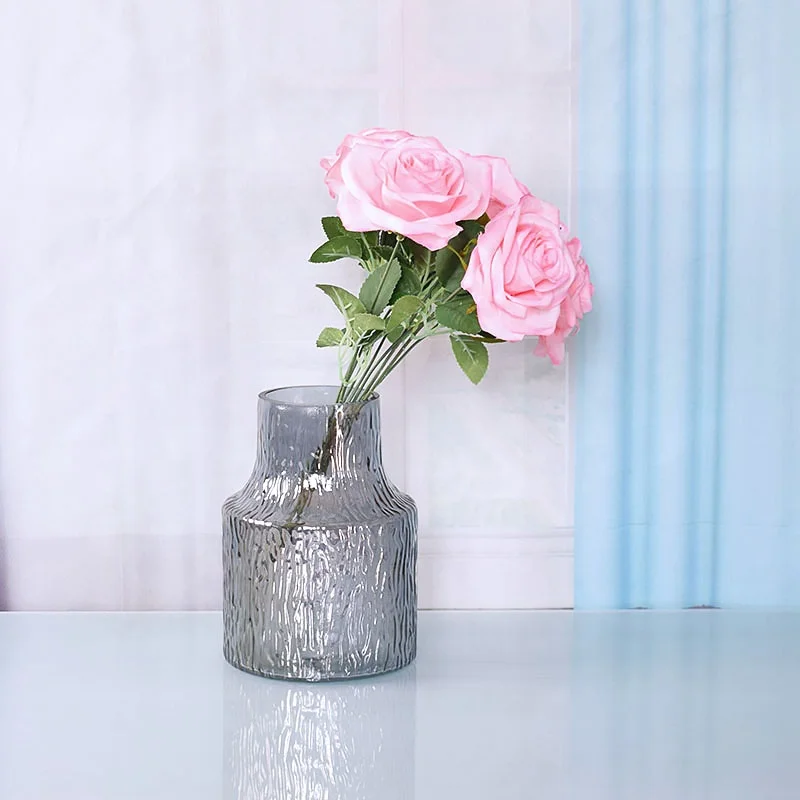 WONDER Nordic Crystal Creativity Minimalist Aesthetic Vase desktop Glass Flowers Vases Home Decoration glass vase