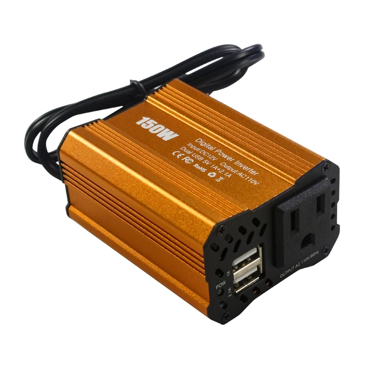 car power inverter 12v to 220v 150w 300w 500w with us socket usb car charger
