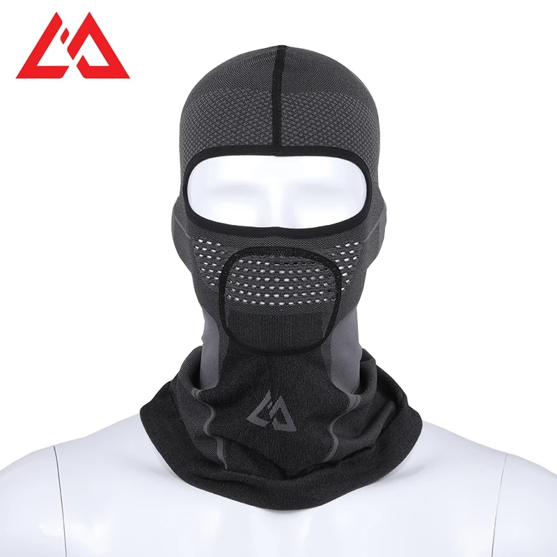 Custom Logo 1 Hole Knitted Face Cover Skimask Outdoor Sport Knitted Cycling Riding Balaclava Ski Mask