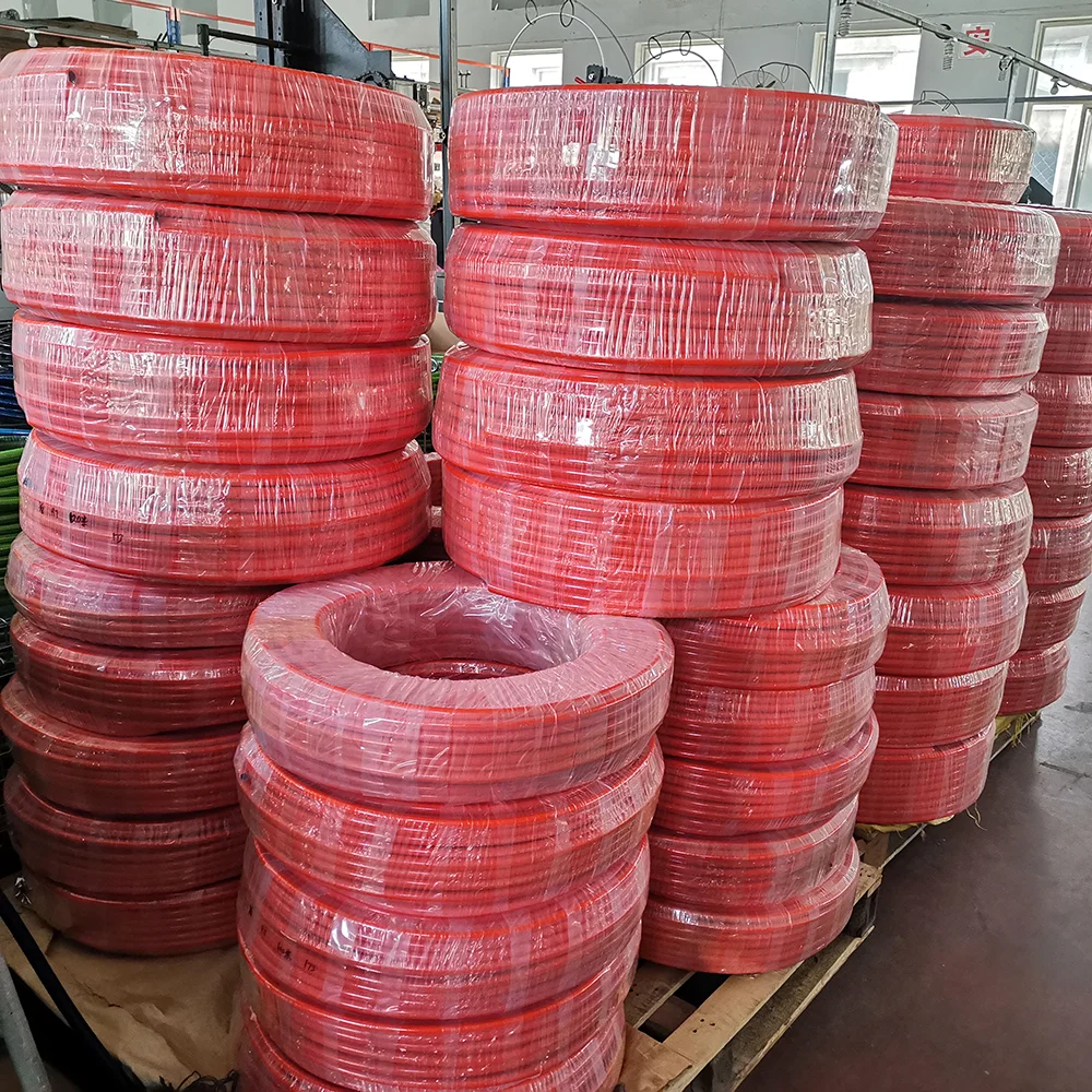 High quality 3/8 pin hole twin hydraulic hose non conductive thermoplastic oil hose gas hose