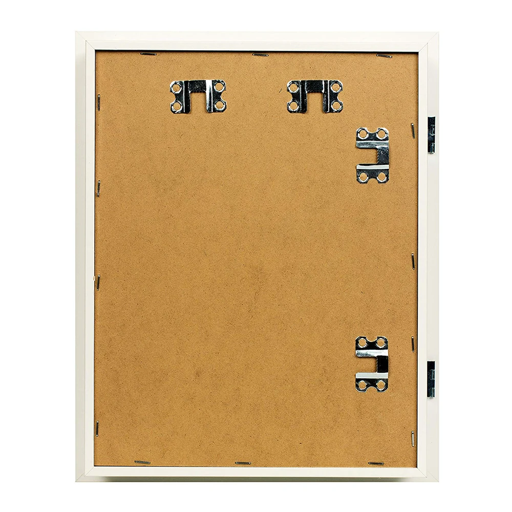 Высококачественная креативная белая деревянная навесная 3D фоторамка, складная теневая коробка, витрина со стеклом