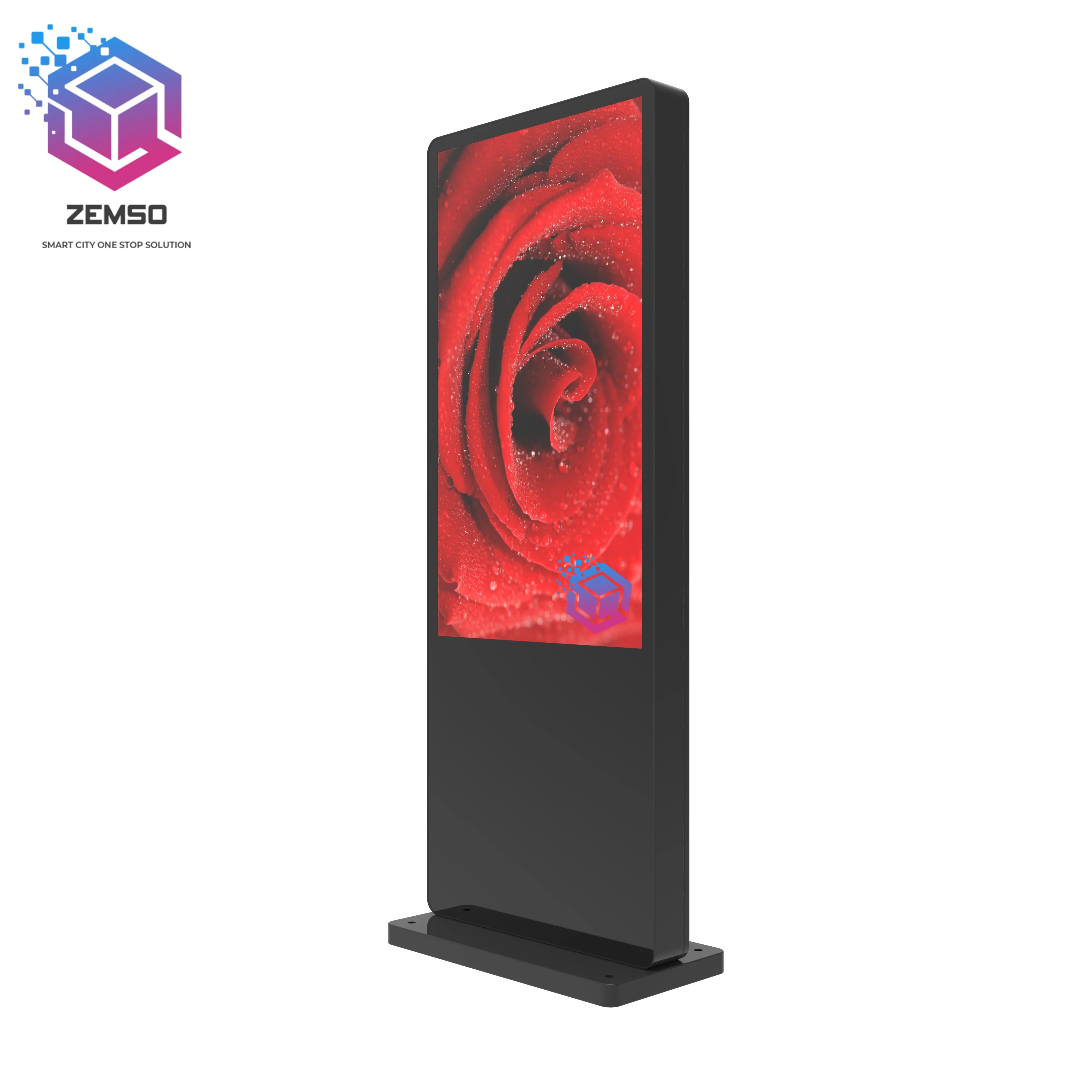 Outdoor standard free standing  lcd digital signage and displays,  waterproof IP65 digital menu board fast delivery