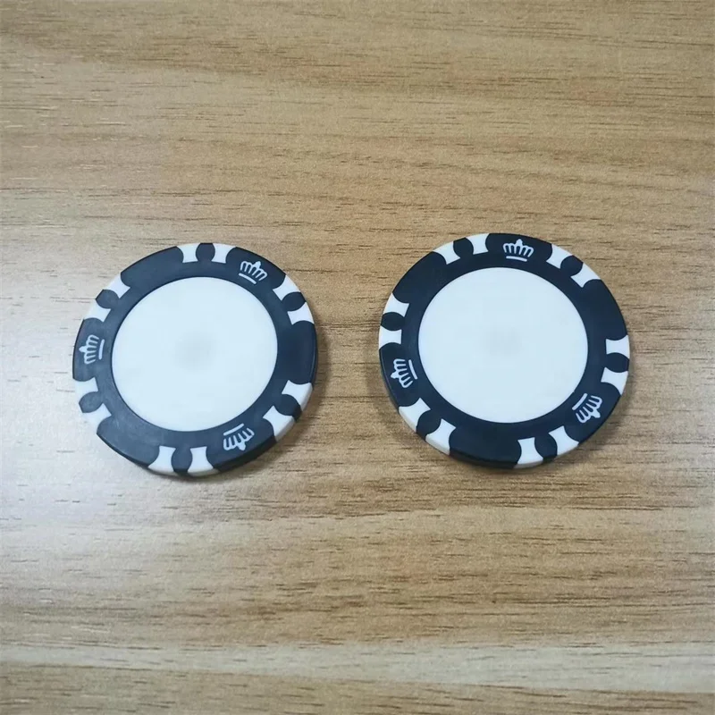 Blank Poker Chip with with Magnet inside Multi Colors Golf Poker Chip with Sticker logo Ball Marker