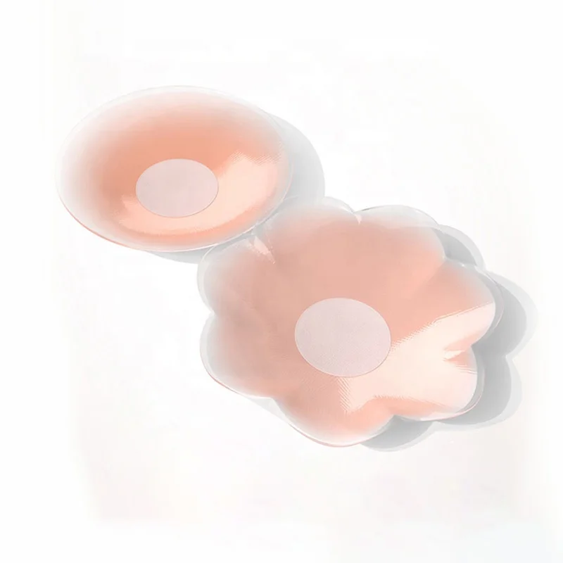 High Quality Silicone Adhesive Bra Boob Cover Nipple Protector with Case for Underwear Use