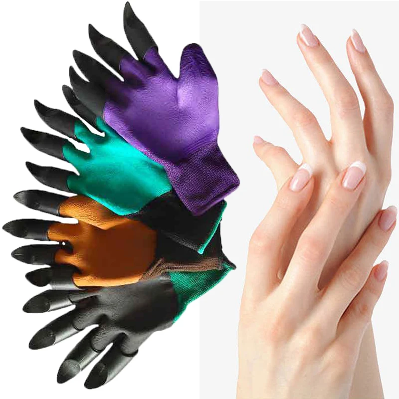 Amazon Explosion Paw Gardening Gloves Garden Flower Latex Garden Outdoor Planting Factory Digging Gloves