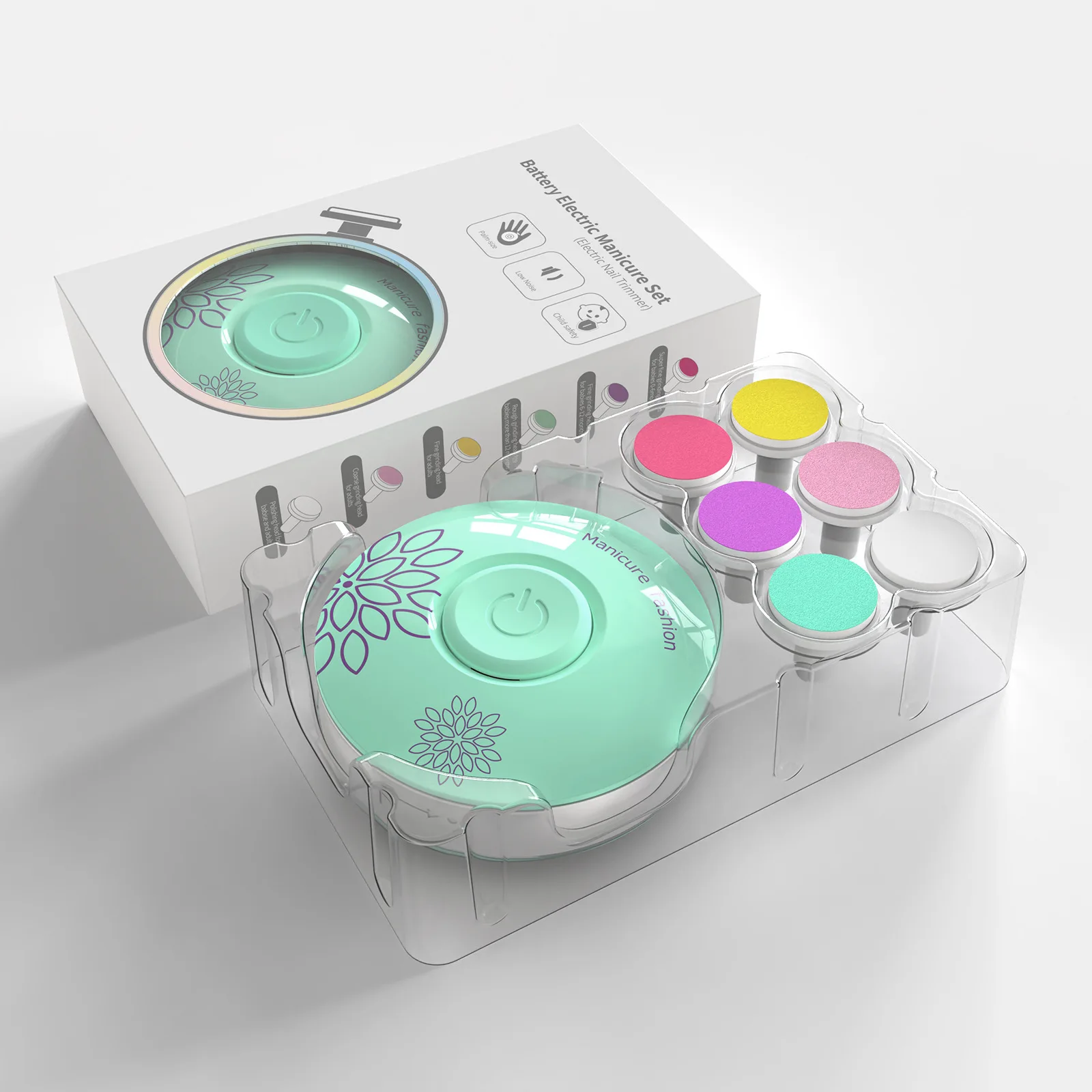 Safe Electric Baby Nail Trimmer Toes Fingernails Care Trim Newborn Toddler Toe Fingernails Electric Nail Trimmer