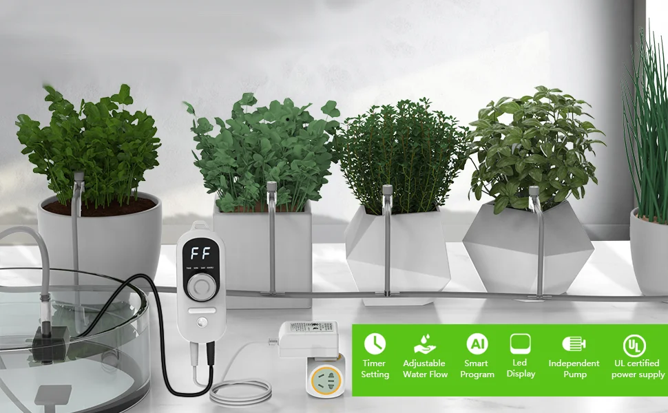 6m Adjustable Small Plastic Automatic Watering Irrigation Accessories for Plant Flower Greenhouse Garden Automatic Drip Device