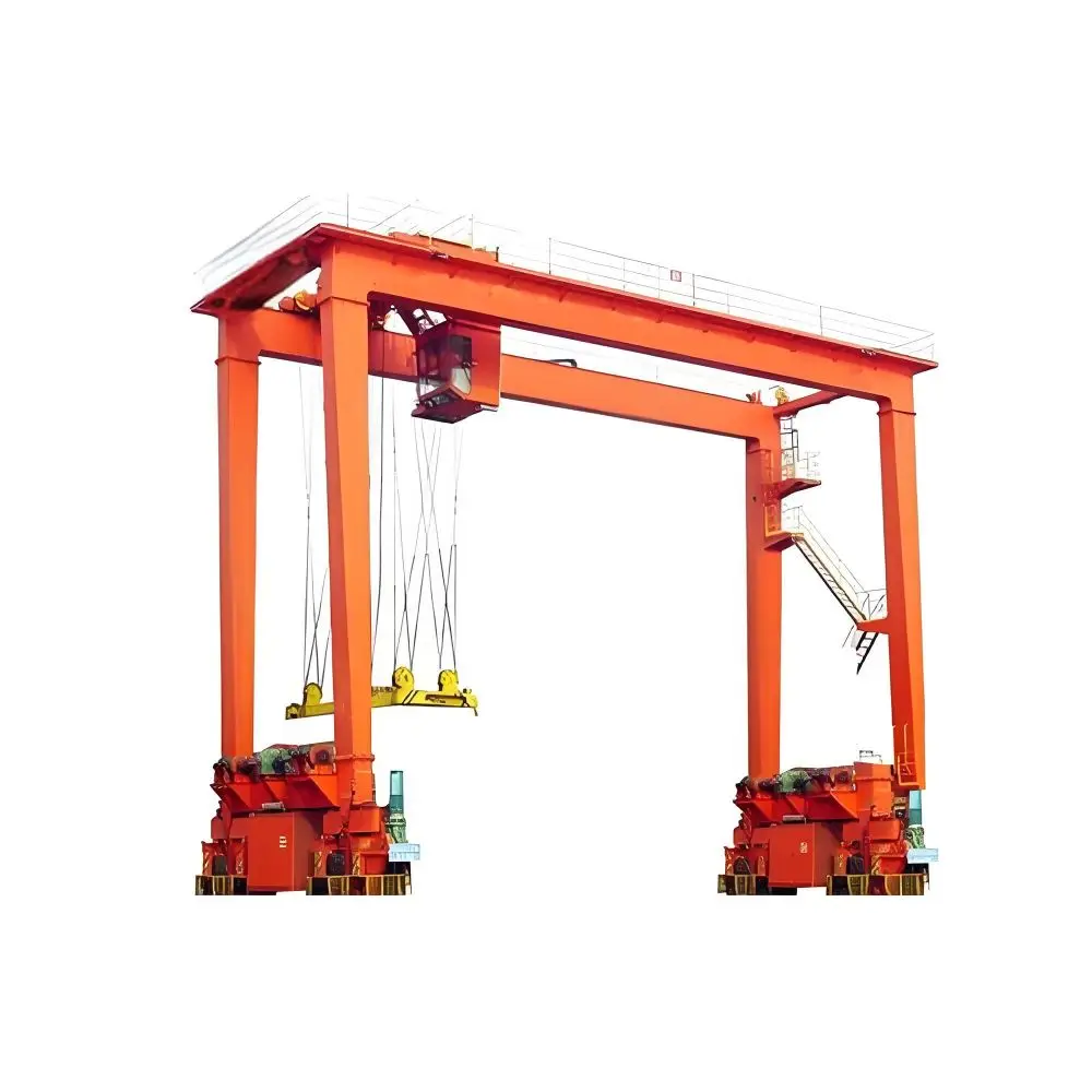 Низкая цена RTG портовый контейнерный кран с сертификацией CE козловой для резиновых шин