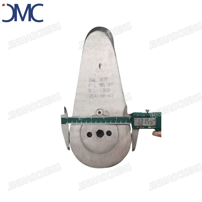 120T Mandal Fairlead Shackle With Roller Marine Hardware Wide Dee  Link Shackles