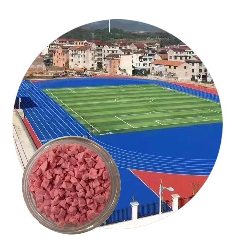 All Weather Suitable Synthetic PU Spray Running Track epdm rubber granules for soccer feild infilling  for football playground