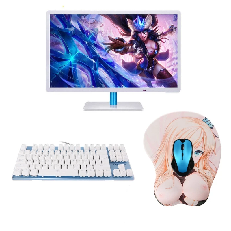 sex large gaming mouse pad from Chinese manufacturer breast with wrist rest boobs mouse pad