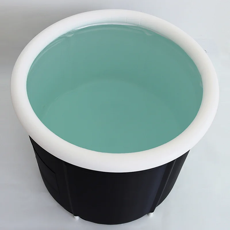 OEM custom ice bath tub foldable outdoor bathtub pvc portable inflatable ice bath tub with lid