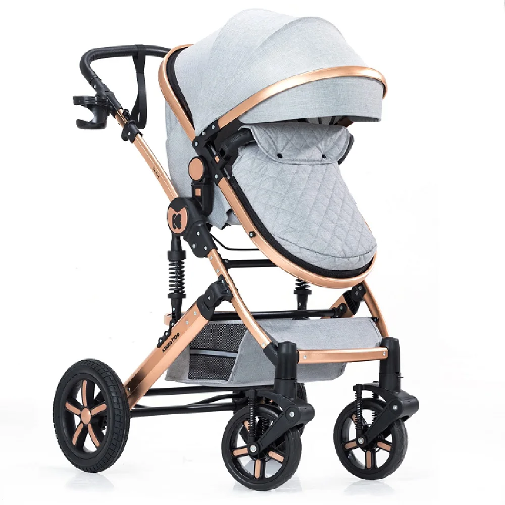 Factory Direct Low Price 3 in 1 Baby Pram Solid Color Travel System Baby Stroller