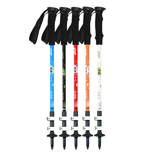 TARKA walking stick Trekking poles telescopic baton nordic Aluminum ski camp hiking poles crutches walking cane north pole