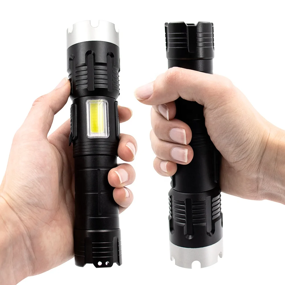 Самый мощный светодиодный фонарик USB Перезаряжаемый XHP70 ручной светильник Тактический свет
