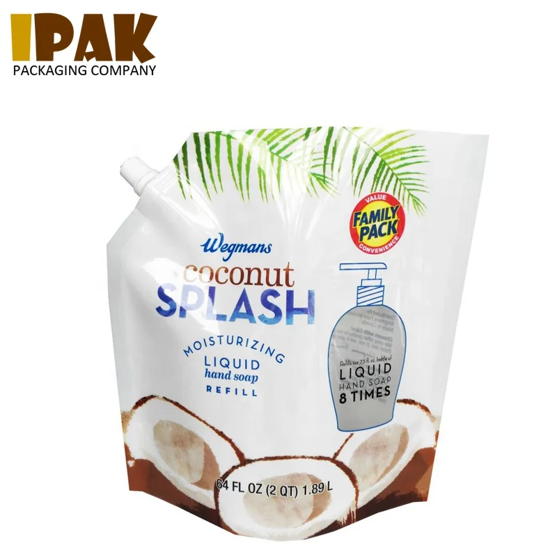 Custom Food Grade 100ml 250ml 500ml Stand up Alcohol Soy Milk Jelly Juice Liquid Beverage Drinks Spout Pouch