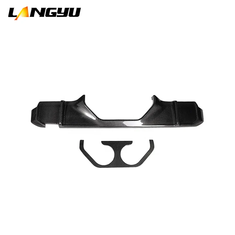 Langyu Car Accessories Rear Splitter Dry Carbon Fiber Rear Lip For BMW M4 G82 Upgrade MP Style Rear Diffuser