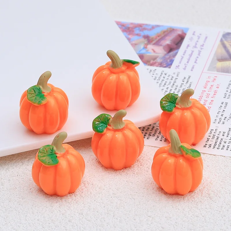 Mini Cartoon Pumpkin Ornaments Halloween Simulation Model 3d Pumpkin Miniature Ornament Fairy Garden Home Decor