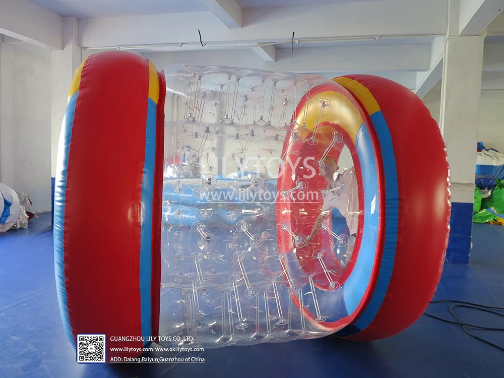 Attractive crazy TPU and PVC water proof inflatable zorb roller ball for outdoor water playground park
