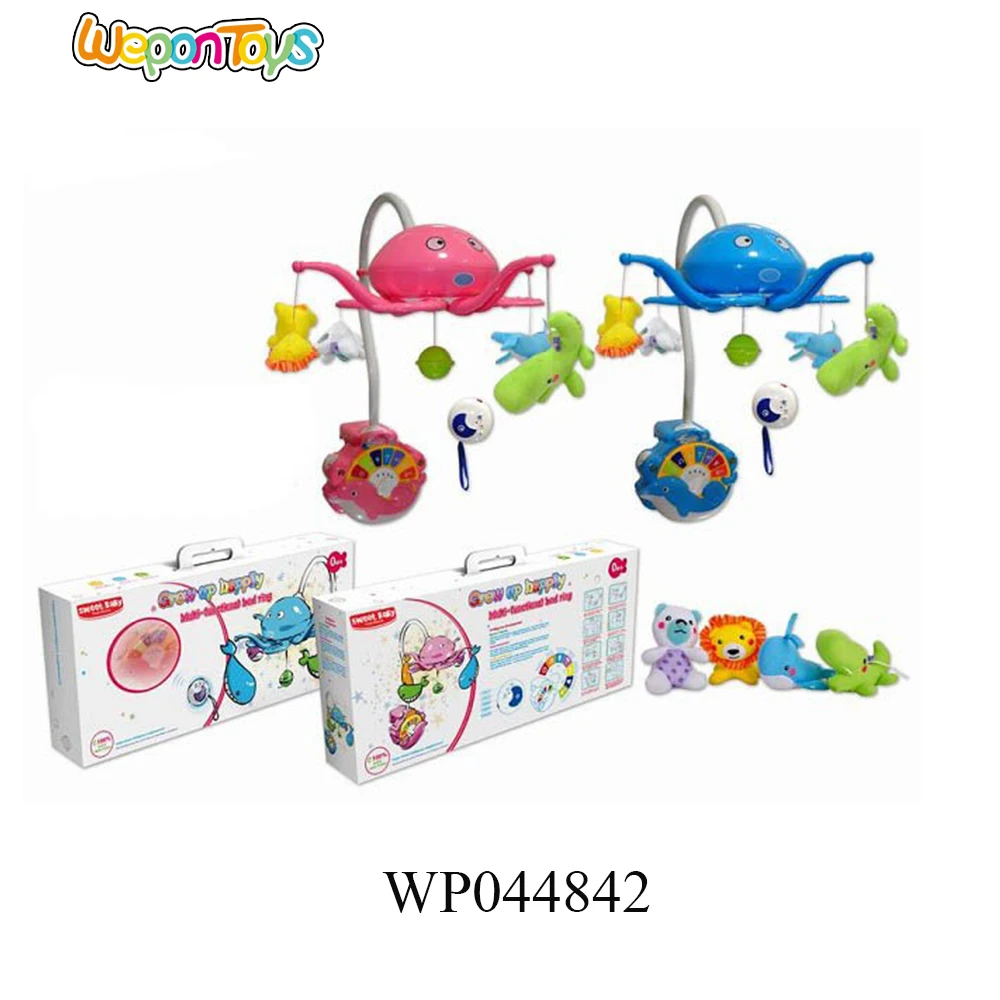 CE approval baby toys safe abs material with 11 songs plastic musical mobile toy