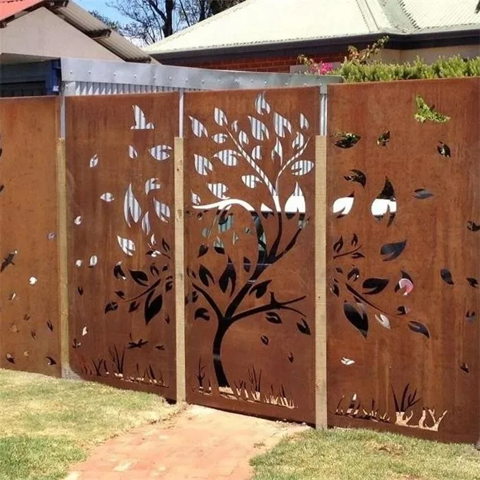 Лазерная резка декоративные наружные садовые художественные панели Corten