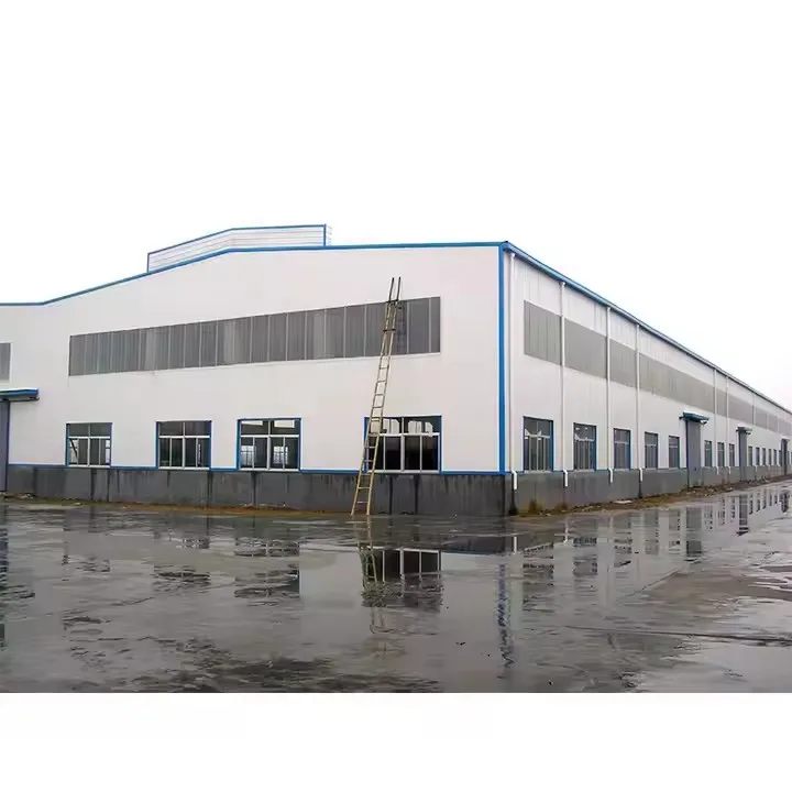 Industrial Steel Workshop Design Prefabricated Building Large Scale Steel Structure Warehouse Sandwich Panel Wall And Roof
