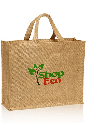 promotion wholesale reusable recycle grocery shopping bag 100kg cocoa jute bags price