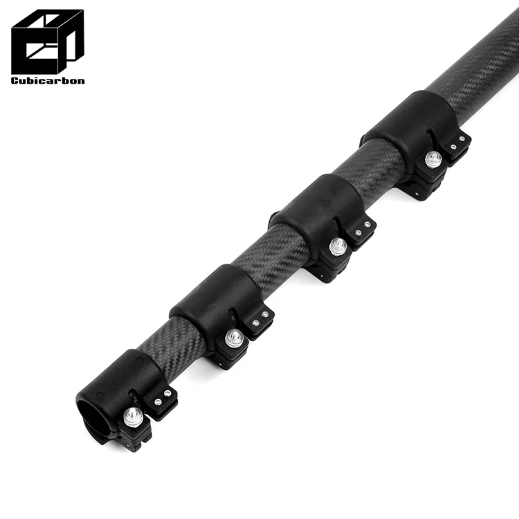 15-18 мес., 20 м пользовательские углеродного волокна телескопическая штанга рыболовная удочка углеродистая трубка из углеродного волокна для шест с Выдвижная телескопическая рейка