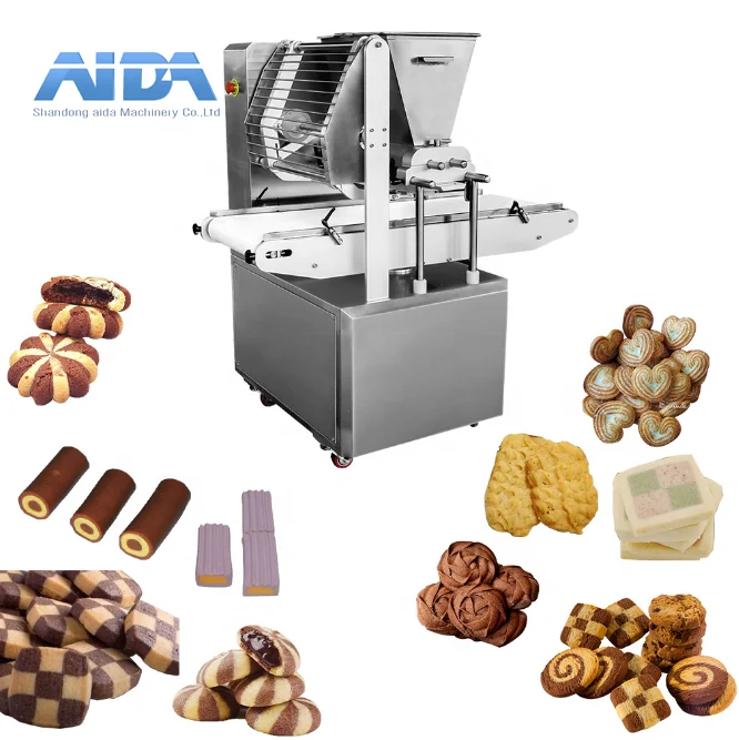Filling Cookie Making Machine Bear Cookie Machine All Kinds of Three-color Cookie Forming Machine