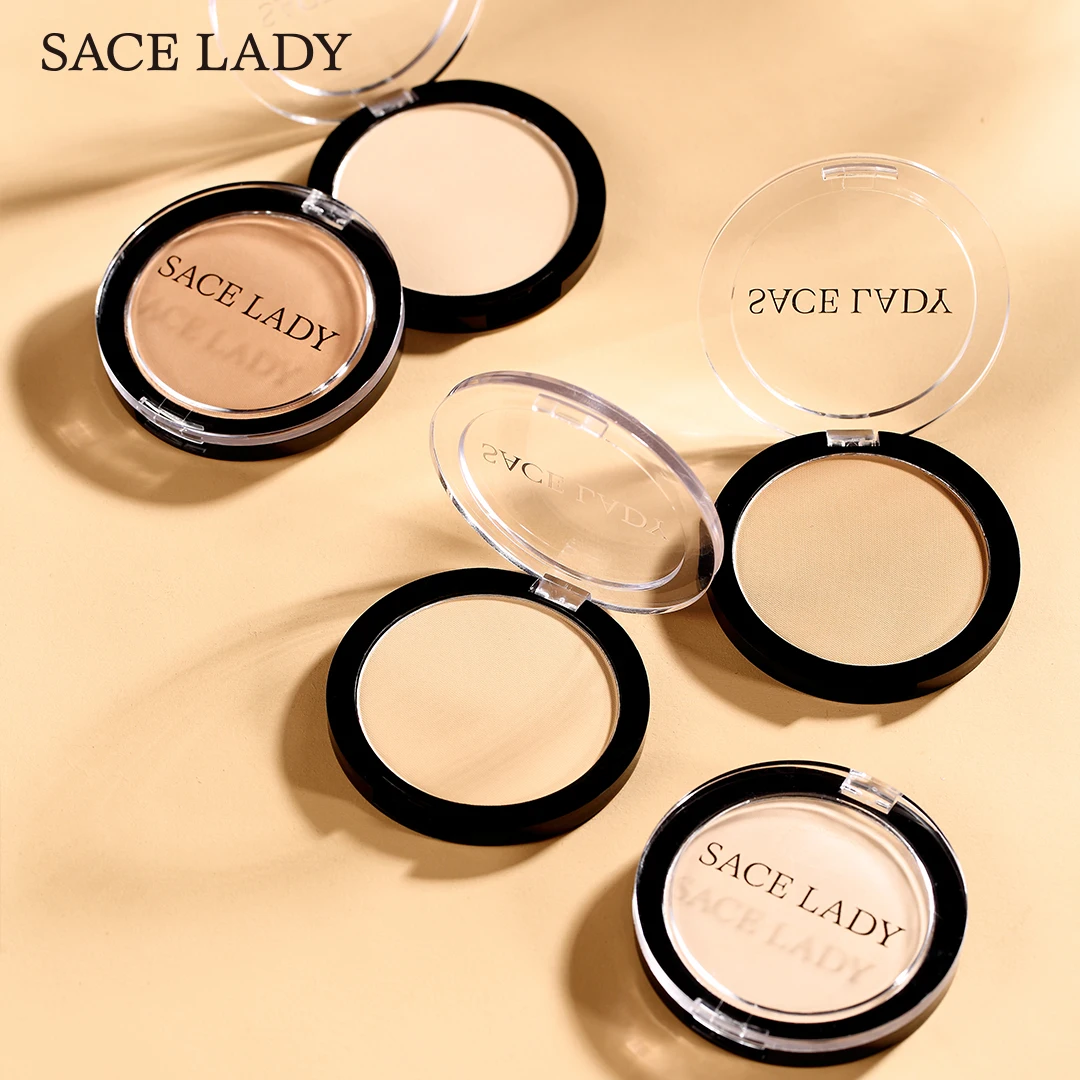 SACE LADY Face Powder Lightweight Matte  Makeup Pressed Powder Setting Cosmetics Powder Foundation 01